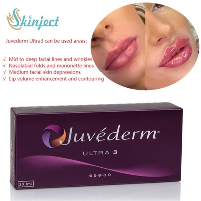 Inyectable cutáneo ácido hialurónico de los llenadores del labio del cuidado 2x1ml Juvederm de la cara