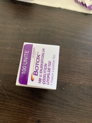 Tipo de la toxina de Allergan  1x100iu Botulium un 1 frasco/caja