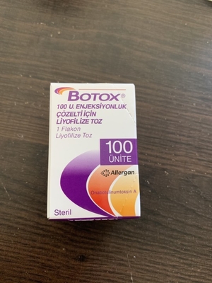 Tipo de la toxina de Allergan  1x100iu Botulium un 1 frasco/caja