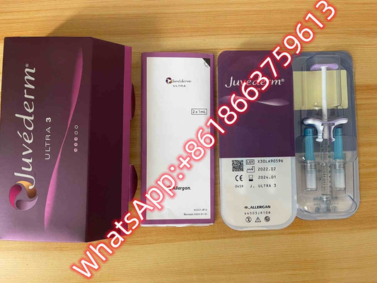 Llenador cutáneo ácido hialurónico ligado cruzado inyectable Juvederm del Ce ultra 3 labios