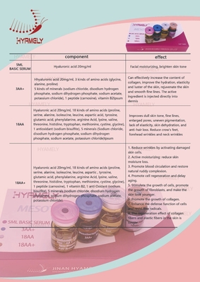Pele la reparación de la solución de Mesotherapy para la cara activa que hidrata