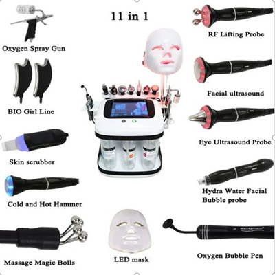 Perla Negra Manejo de la piel y los ojos Hidrógeno Oxígeno Burbujas de limpieza de la piel Moisturizante máquina de belleza
