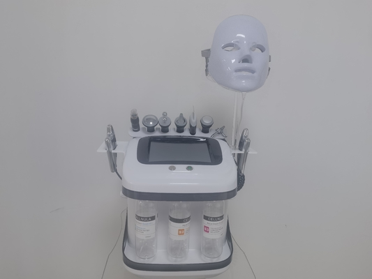 Máquina de cuidado de la piel de dermoabrasión con inyección de aire recargable multipolar portátil