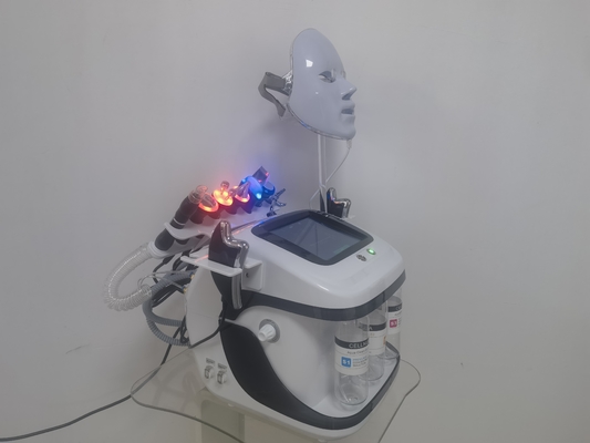 Máquina de cuidado de la piel de dermoabrasión con inyección de aire recargable multipolar portátil