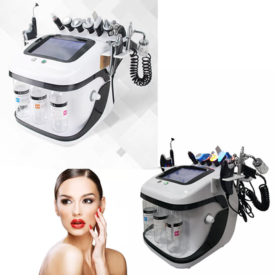 10 en 1 Cuidado de la belleza de la piel Hydra dermoabrasión limpieza facial acuática multifunción