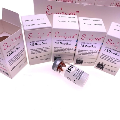 Regeneración del colágeno PLLA Ácido poli- L- láctico inyección facial 10 viales 150 mg/5 ml