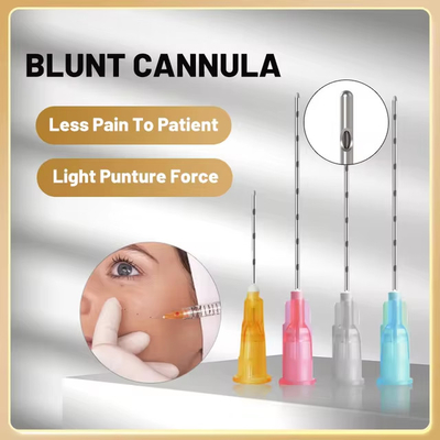 23G Ácido hialurónico desechable de belleza Aguja contundente Aguja de inyección