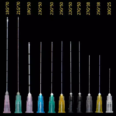 23G Ácido hialurónico desechable de belleza Aguja contundente Aguja de inyección
