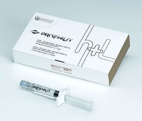 62 mg 2 ml de relleno cutáneo inyectable de larga duración Profhilo H+L Hyaluronato de sodio