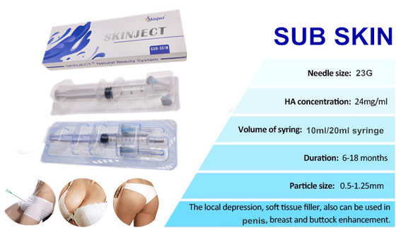 10 Ml 20 Ml HA para el aumento de glúteos Relleno dérmico para glúteos y pecho