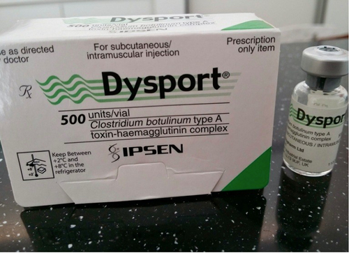 Dysport 500 Unidades de Toxina Botulínica para Tratamiento Anti-arrugas