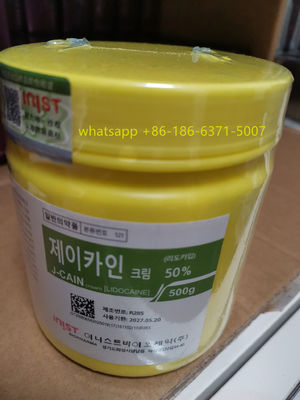 Crema anestésica J-Cain Korea 50% 500g para alivio del dolor