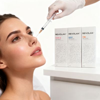 Relleno labial profundo Revolax 1.1ml Gel reticulado Inyección de ácido hialurónico Labios Relleno dérmico