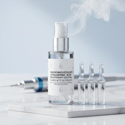Coctel de mesoterapia con ácido hialurónico macromolecular lleno de fórmula Nctf 135 para soluciones de tratamiento de rejuvenecimiento e hidratación de la piel