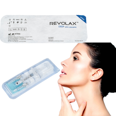 1.1ml Revolax Deep HA Relleno Dérmico para Arrugas Faciales Profundas Añade Volumen a los Labios