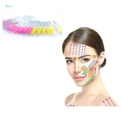 Aguja no quirúrgica del lifting facial 3D W del hilo del DIENTE