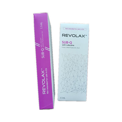 1.1 ml Revolax SubQ Relleno de HA con enlace cruzado