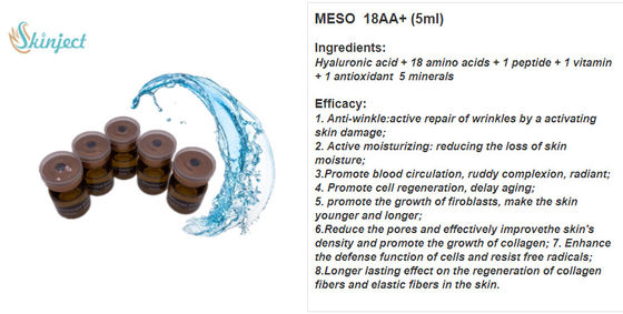 Solución antienvejecedora transparente de Mesotherapy descolorida