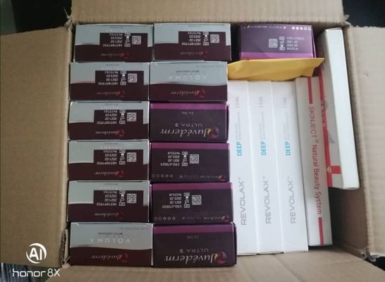 los llenadores ácidos hialurónicos de 24mg/ml Juvederm hacen frente a 2x1ml de relleno