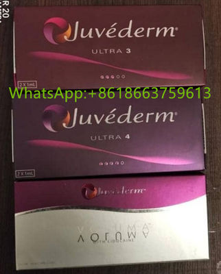 Llenador cutáneo ácido hialurónico Juvederm llenador de la cara de la ampliación de ultra 3 labios