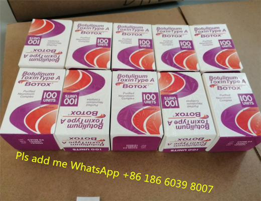 La toxina Injectioin de Allergan  Botulinu 100 unidades mecanografía un Boxina Botulinica para antiarrugas