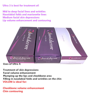 El llenador cutáneo ultra 4 de Juvederm para los labios pela el llenador cutáneo ácido hialurónico del llenador cutáneo