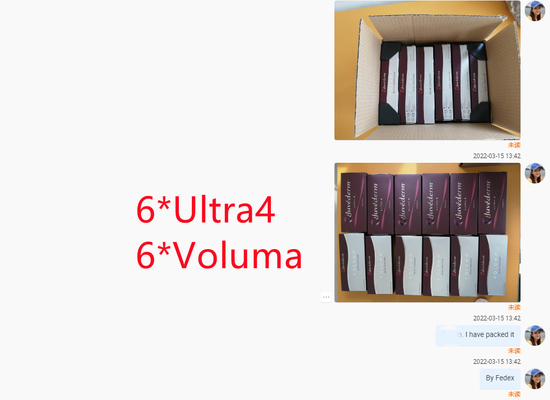 Cara del labio que forma el llenador cutáneo ácido hialurónico Juvederm Ultra4 Voluma