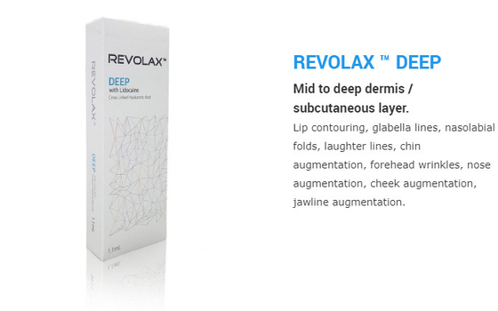 llenador cutáneo 1.1ml de 24mg/Ml ha Revolax con la marca del CE