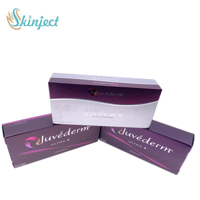 Llenador cutáneo nasolabial Juvederm ácido hialurónico Ultra3 de los labios 2x1ml de los dobleces