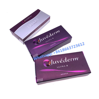 Juvederm ultra 3 y llenador facial ácido hialurónico ultra 4 para los labios