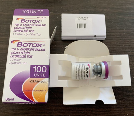 Tipo de la toxina de Allergan  1x100iu Botulium un 1 frasco/caja