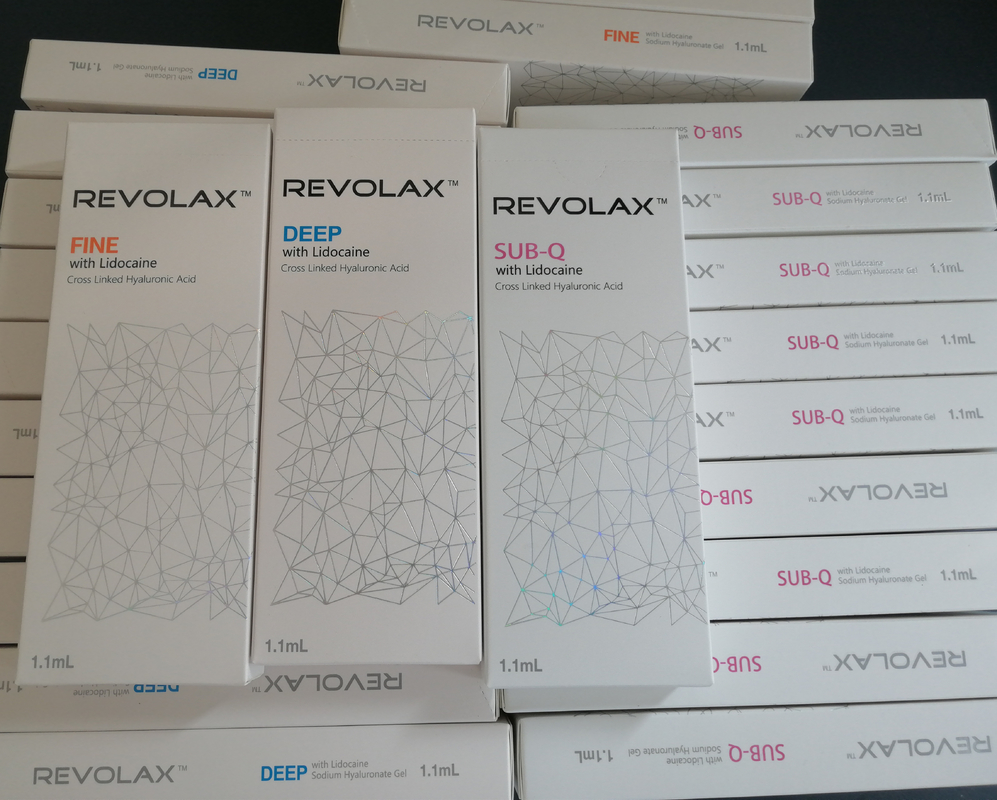 CE REVOLAX líneas finas arrugas profundas Acido hialurónico relleno dérmico para volúmenes faciales