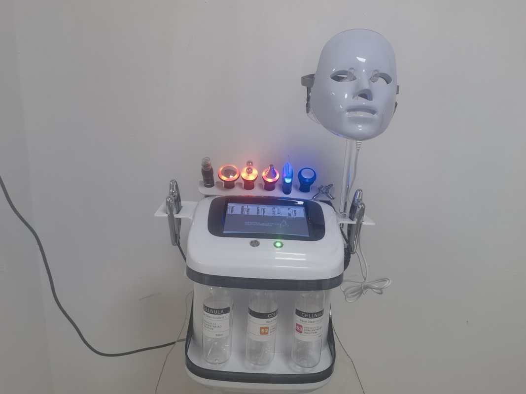 Máquina de cuidado de la piel de dermoabrasión con inyección de aire recargable multipolar portátil