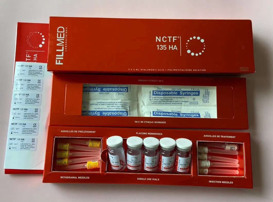 Nctf lleno 135ha Mesoterapia Inyectable Refuerzo de la piel para la reversión de la edad Energizer Filorga antienvejecimiento Eliminar arrugas