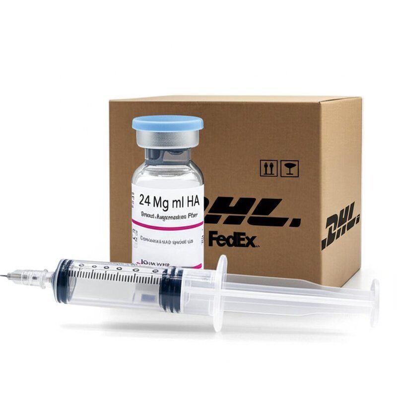 Concentración de HA de 24 mg/ml Relleno inyectable en gel para aumento de senos diseñado para contornear el pecho, enviado por FedEx DHL UPS