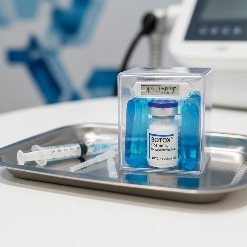 Botox Allergan en polvo conservado a 2-8°C, opción inyectable para spas médicos y profesionales de la estética que requieren resultados consistentes
