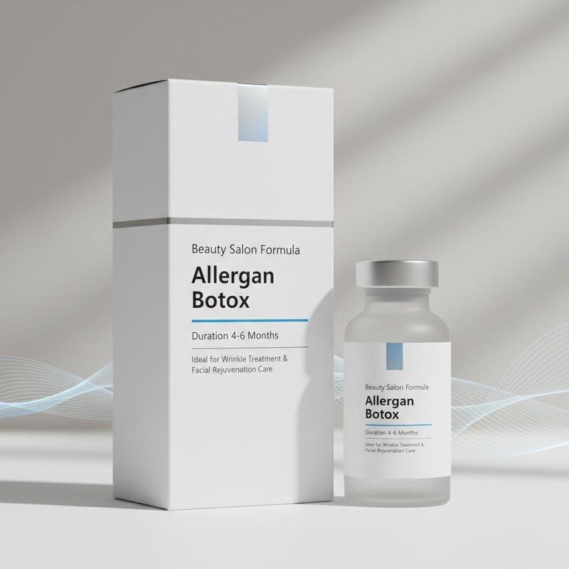 Salón de belleza seguro fórmula de Botox Allergan duración de 4 a 6 meses ideal para tratamiento de arrugas y cuidado de rejuvenecimiento facial