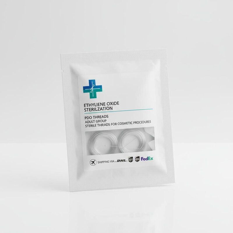 Envase de esterilización con óxido de etileno DOP Envase de grupo adulto Envase estéril para procedimientos cosméticos Envío por DHL UPS FedEx