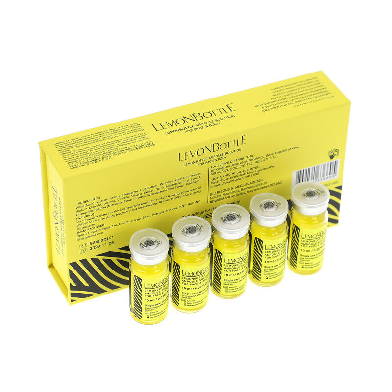 Solución lipolítica Botella de limón 10 ml para el abdomen plano que arde la barriga