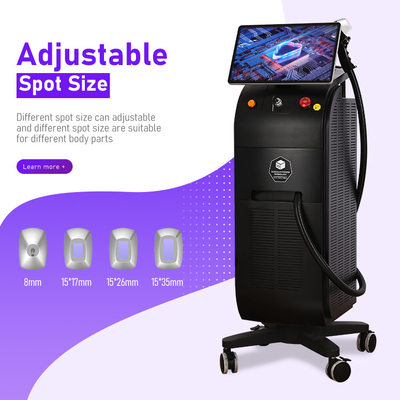 Máquina avanzada de depilación láser para todos los tipos de piel Interfaz multilingüe 755 808 940 1064nm