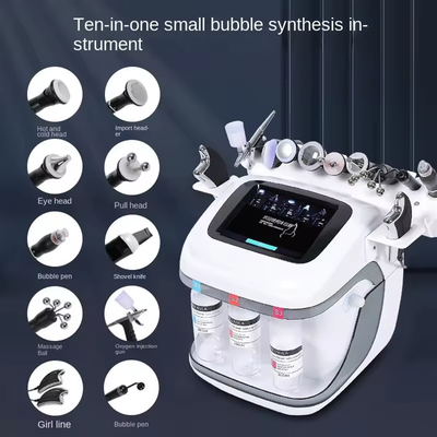 Nueva llegada Perla Negra 10 en 1 Máquina de exfoliación Hydra Máquina de microdermoabrasión Facial Spa Micro-Touch Hydra Cuidado de la piel