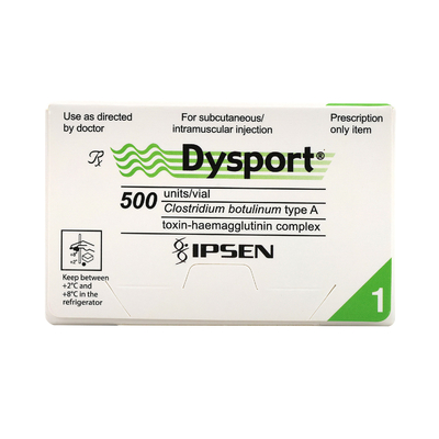Pedir Botox Dysport 500iu para reducir las líneas de ceño.